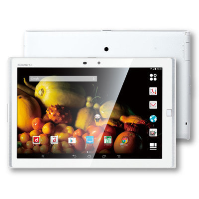 FUJITSU ARROWS Tab F-03G White  アダプター付