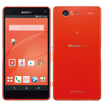 Simロック解除済 Docomo Xperia Z3 Compact So 02g Orange 中古スマートフォン格安販売の イオシス