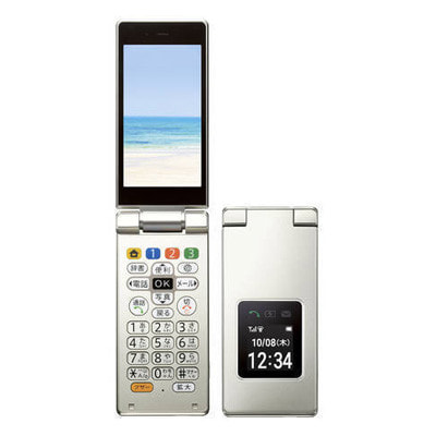 SoftBank かんたん携帯9 505SH プラチナシルバー|中古ガラケー格安販売 