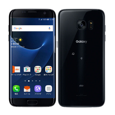 イオシス|【SIMロック解除済】au GALAXY S7 edge SCV33 Black Onyx