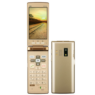 イオシス|かんたんケータイ KYF32 ゴールド