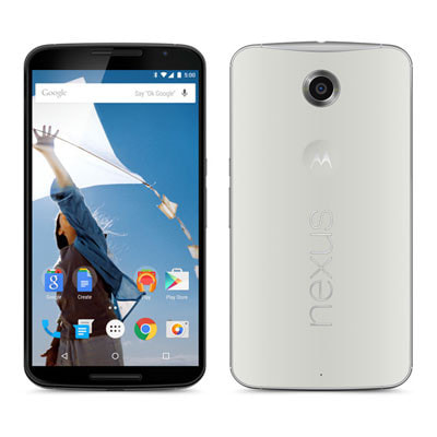 SIMフリー Nexus6 32GB ホワイト Google Nexus6 32GB Cloud White [XT1100 SIMフリー]|中古