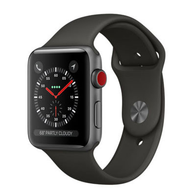 イオシス|Apple Watch Series3 42mm GPS+Cellularモデル MR302J/A A1891【スペースグレイアルミニウムケース/グレイスポーツバンド】