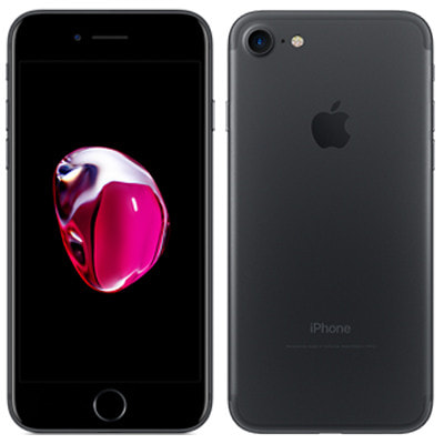 iPhone 7 Black 128 GB auスマートフォン/携帯電話