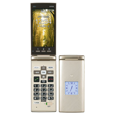 イオシス|かんたんケータイ KYF36 KYF36SNA ゴールド