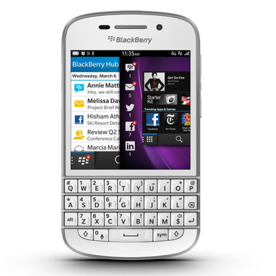 Blackberry Q10 White - 携帯電話本体