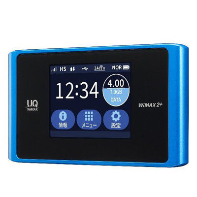 イオシス|【UQWiMAX版】Speed Wi-Fi NEXT WX04 NAD34SLU アクアブルー