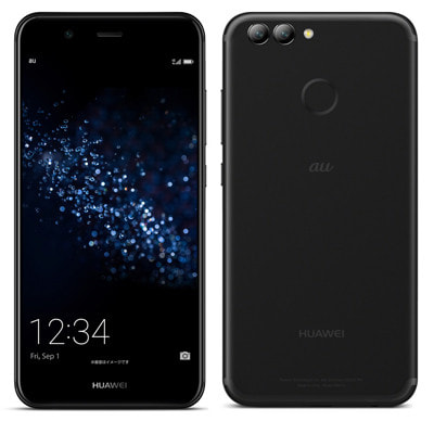 【SIMロック解除済】au Huawei nova2 HWV31 Graphite Black