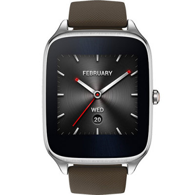 イオシス|ASUS ZenWatch2 WI501Q-BQC 49mm 【1B-SILVER/RUBBER TAUPE】