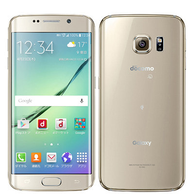 SIMロック解除済】docomo GALAXY S6 edge SC-04G Gold Platinum|中古