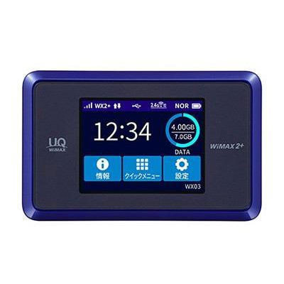UQWiMAX版】Speed Wi-Fi NEXT WX03 NAD33MLU ディープブルー|中古 