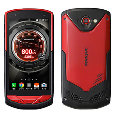 SIMロック解除済】au TORQUE G02 KYV35 レッド|中古スマートフォン格安