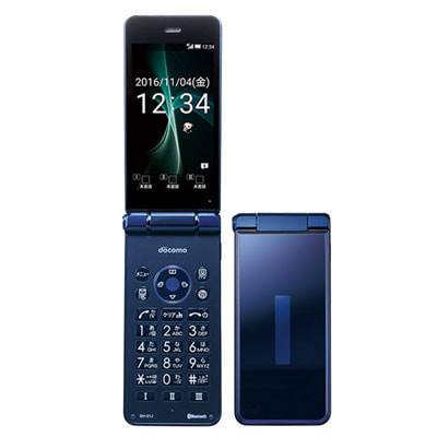 Docomo Aquos ケータイ Sh 01j Blue Black 中古ガラケー格安販売の イオシス