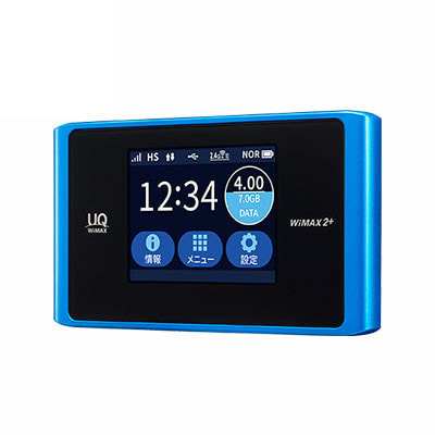 イオシス|【UQWiMAX版】Speed Wi-Fi NEXT WX04 NAD34MLU アクアブルー