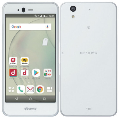 Simロック解除済 Docomo Arrows Be F 04k White 中古スマートフォン格安販売の イオシス