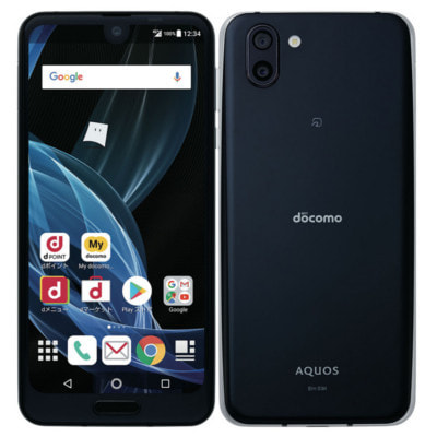 SIMロック解除済】docomo AQUOS R2 SH-03K Premium Black|中古