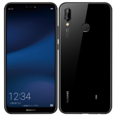 SIMロック解除済】au Huawei P20 lite HWV32 Midnight Black|中古 ...