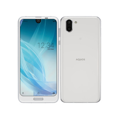 SIMロック解除済】SoftBank AQUOS R2 706SH Platinum White|中古