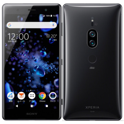 SIMロック解除済】au Sony Xperia XZ2 Premium SOV38 Chrome Black