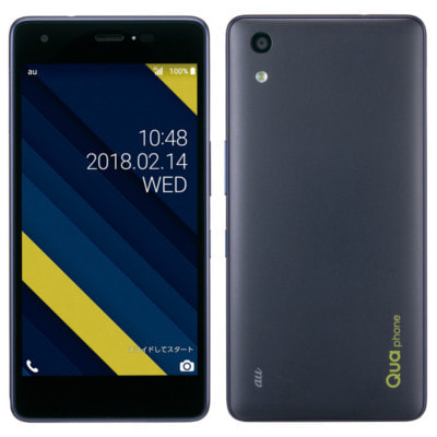 SIMロック解除済】au Qua phone QZ KYV44 インディゴ|中古