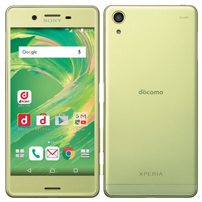 イオシス|【SIMロック解除済】docomo Xperia X Performance SO-04H LimeGold
