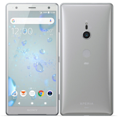 【SIMロック解除済】au Sony Xperia XZ2 SOV37 Liquid Silver