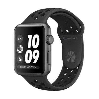 Apple Watch Nike+ Series3 42mm GPSモデル MTF42J/A  A1859【スペースグレイアルミニウムケース/アンスラサイト ブラックNikeスポーツバンド】