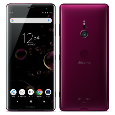 SIMロック解除済】docomo Xperia XZ3 SO-01L Bordeaux Red|中古