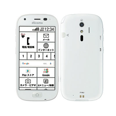 Docomo らくらくスマートフォン4 F 04j ホワイト 中古スマートフォン格安販売の イオシス