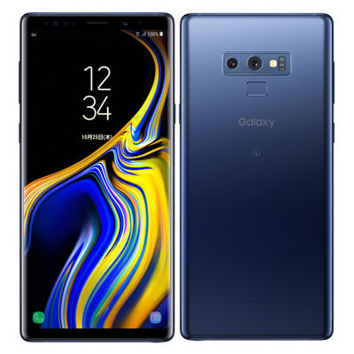 Simロック解除済 Au Galaxy Note9 Scv40 Ocean Blue 中古スマートフォン格安販売の イオシス