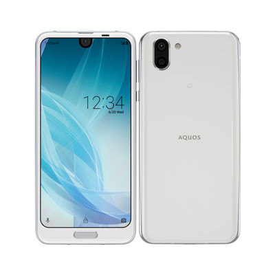 【SIMロック解除済】【ネットワーク利用制限▲】SoftBank AQUOS R2 706SH Platinum White