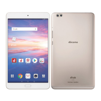 ネットワーク利用制限△】docomo dtab compact d-02K Gold|中古 