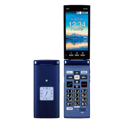かんたんケータイ Kyf38 Kyf38sla ロイヤルブルー 中古ガラケー格安販売の イオシス