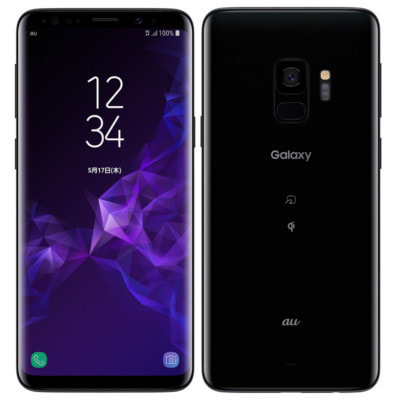 SIMロック解除済】au Galaxy S9 SCV38 Midnight Black|中古