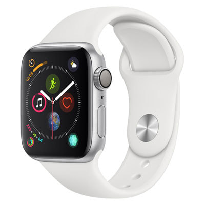 イオシス|Apple Watch Series4 40mm GPSモデル MU642J/A A1977【シルバーアルミニウムケース/ホワイトスポーツバンド】