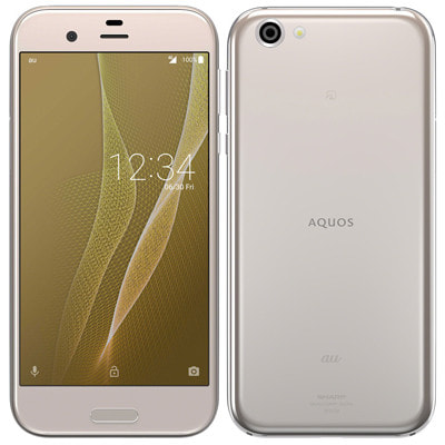 SIMロック解除済】au AQUOS R SHV39 LIGHT GOLD|中古スマートフォン