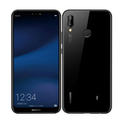 SIMロック解除済】au Huawei P20 lite HWV32 Midnight Black|中古