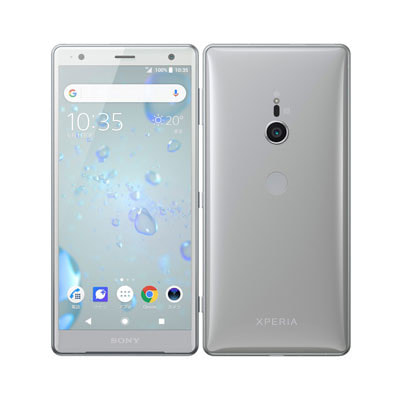 SIMロック解除済】SoftBank Sony Xperia XZ2 702SO Liquid Silver|中古