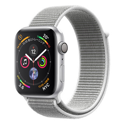 イオシス|Apple Watch Series4 GPSモデル 44mm MU6C2J/A 【シルバーアルミニウム/シーシェルスポーツループ】