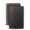 【スリープ機能対応】　iPadmini4/5用スマートカバー　【背面保護ケース付】　ブラック