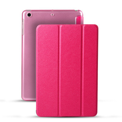 イオシス|【スリープ機能対応】 iPadmini4用スマートカバー 【背面保護ケース付】 ローズレッド