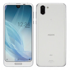 SHARP 【SIMロック解除済】au AQUOS R2 SHV42 Platium White