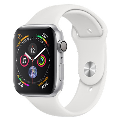 イオシス|Apple Watch Series4 GPSモデル 44mm MU6A2J/A 【シルバーアルミニウム/ホワイトスポーツバンド】