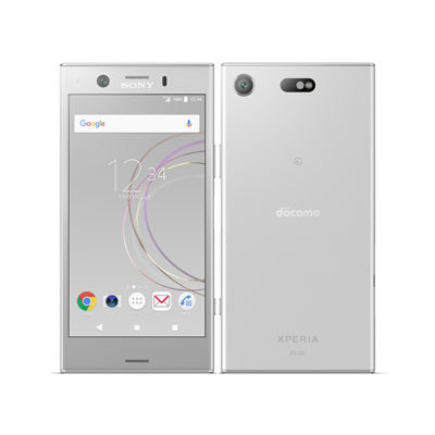 【SIMロック解除済】【ネットワーク利用制限▲】docomo Xperia XZ1 Compact SO-02K WhiteSilver