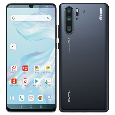 SIMロック解除済ですHUAWEI P30 Pro HW-02L ブラック 箱付き SIMロック ...