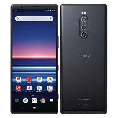 SIMロック解除済】docomo Xperia1 SO-03L Black|中古スマートフォン