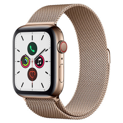 イオシス|Apple Watch Series5 44mm GPS+Cellularモデル MWWJ2J/A A2157【ゴールドステンレススチールケース/ゴールドミラネーゼループ】