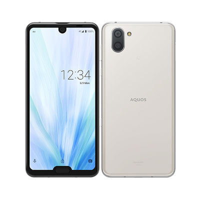 SIMロック解除済】au AQUOS R3 SHV44 Platinum White|中古 