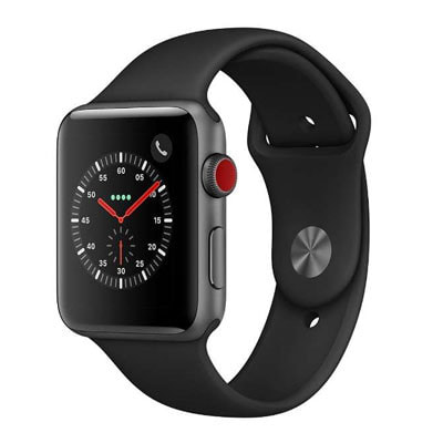 イオシス|Apple Watch Series3 42mm GPS+Cellularモデル MQKN2J/A A1891【スペースグレイアルミニウムケース/ブラックスポーツバンド】