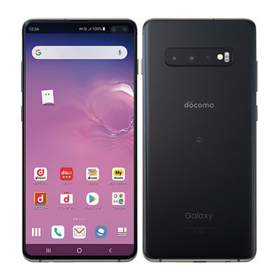 SIMロック解除済】docomo Galaxy S10+ (Plus) SC-04L プリズムブラック|中古スマートフォン格安販売の【イオシス】